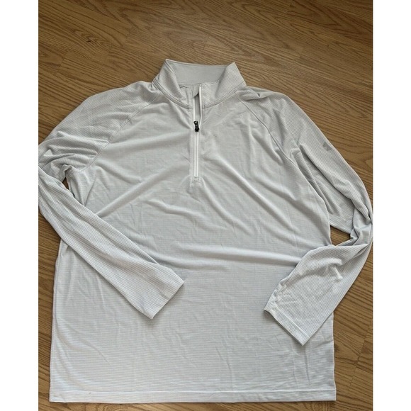 Under Armour Heatgear Grey 1/4 Zip Lightweight Running Jumper Top - Men's Medium - Picture 1 of 2